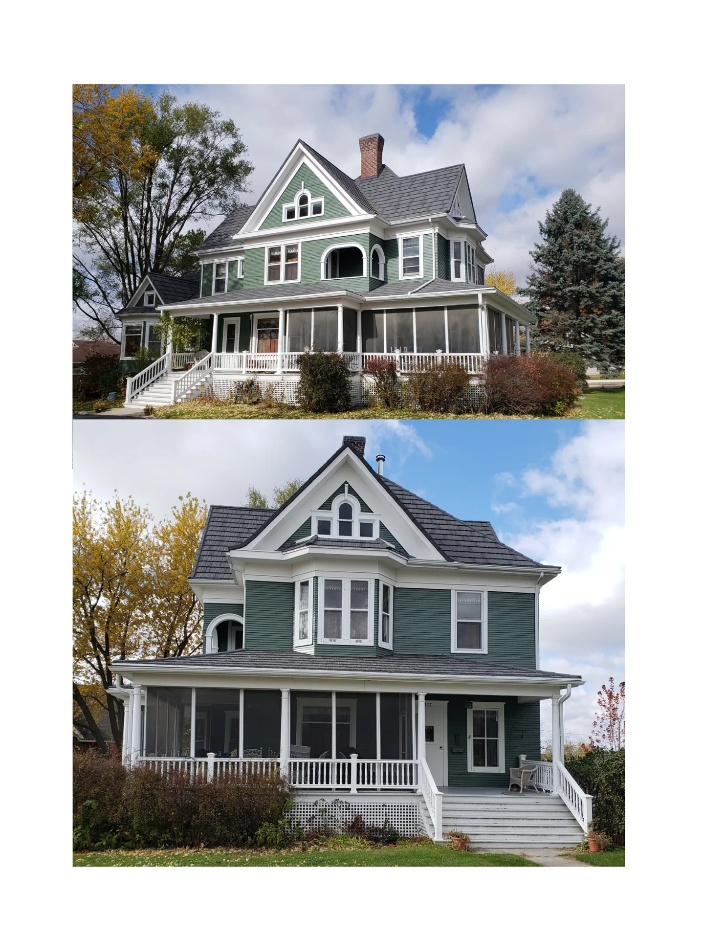 Residential exterior painting project