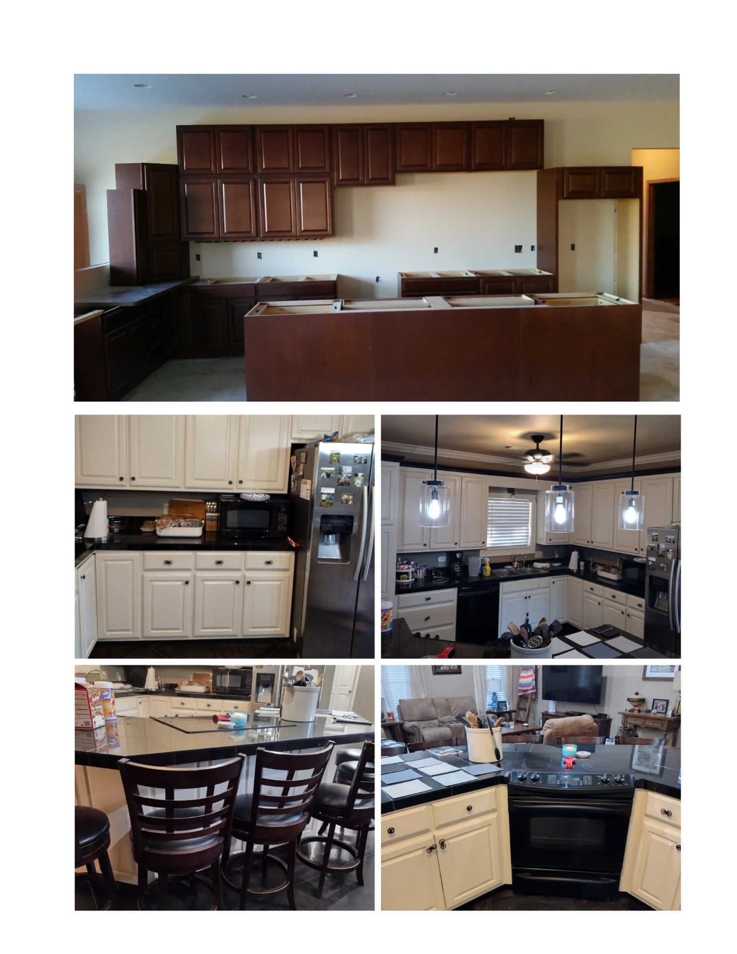 Residential cabinet refinishing project