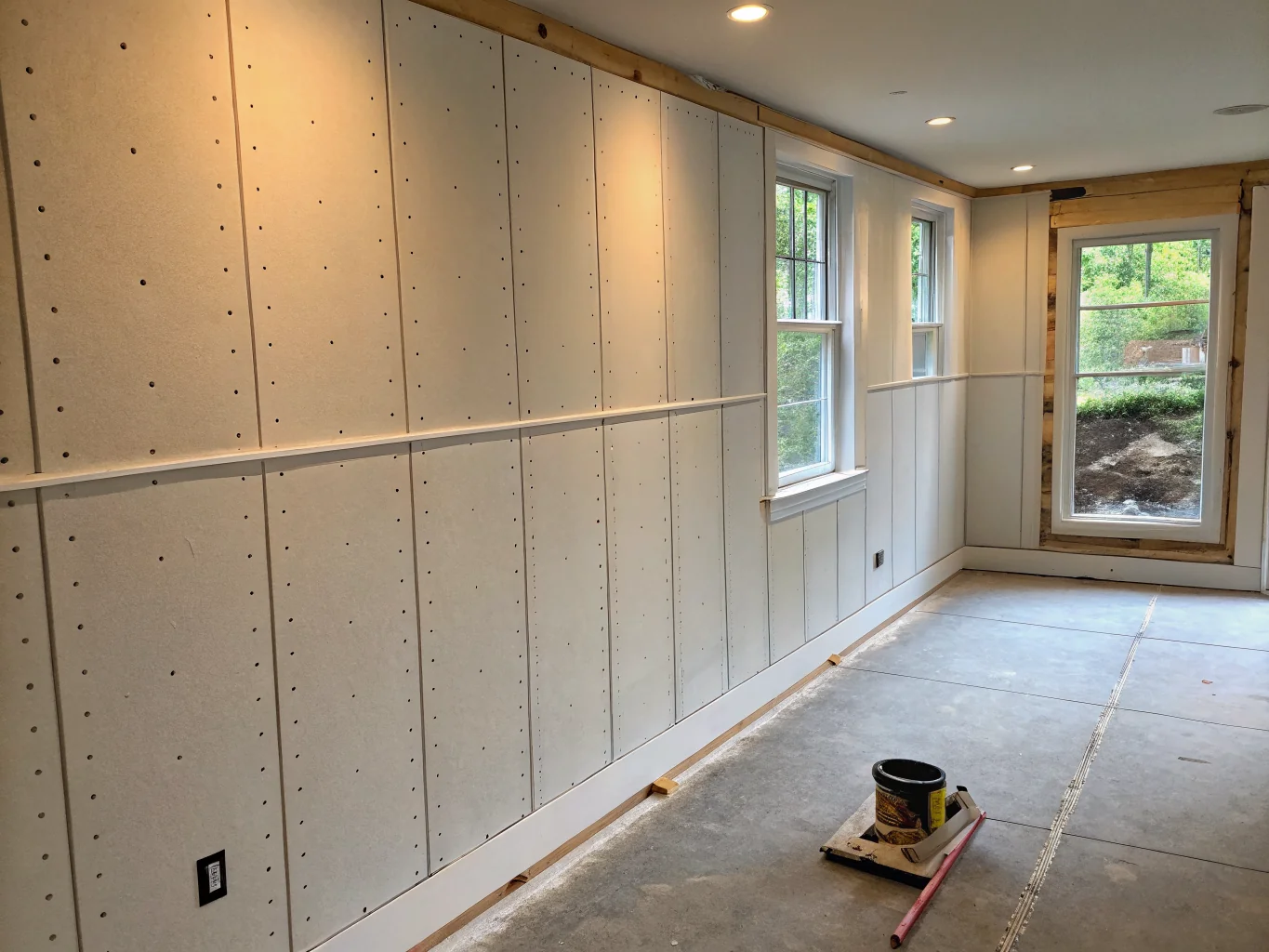 Residential drywall patch and repair work