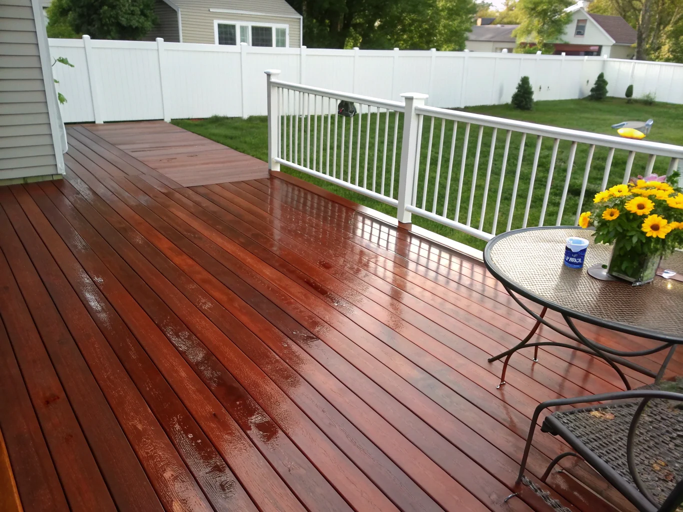 Residential deck or fence finishing project