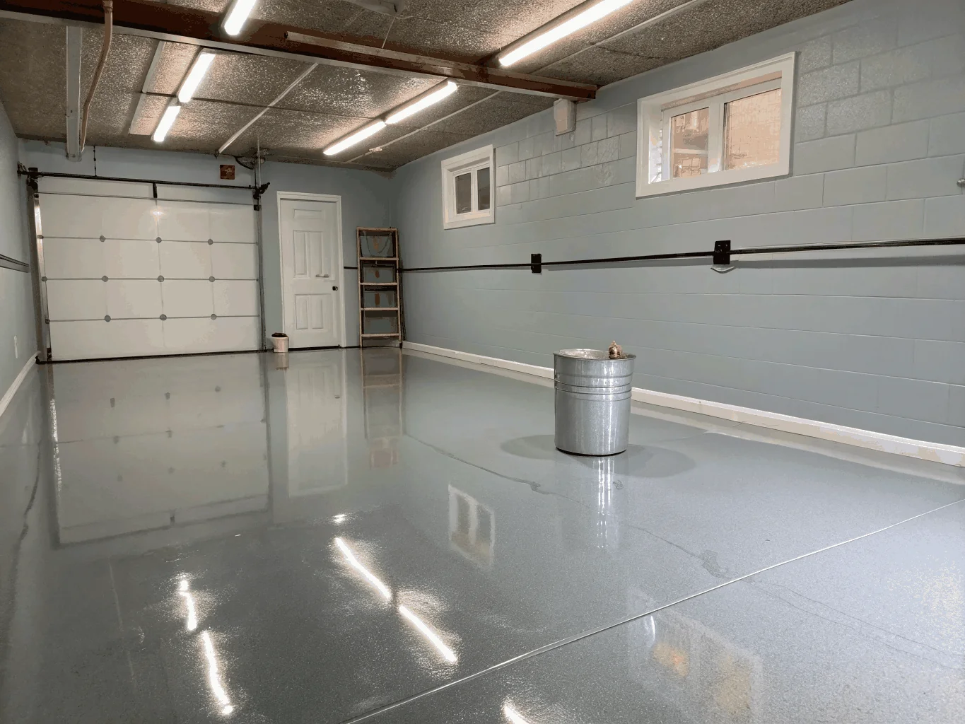 Residential garage floor coating