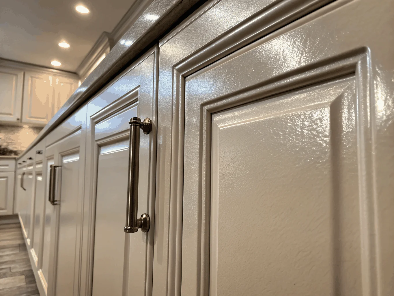 Painted kitchen cabinetry by Paint Pros