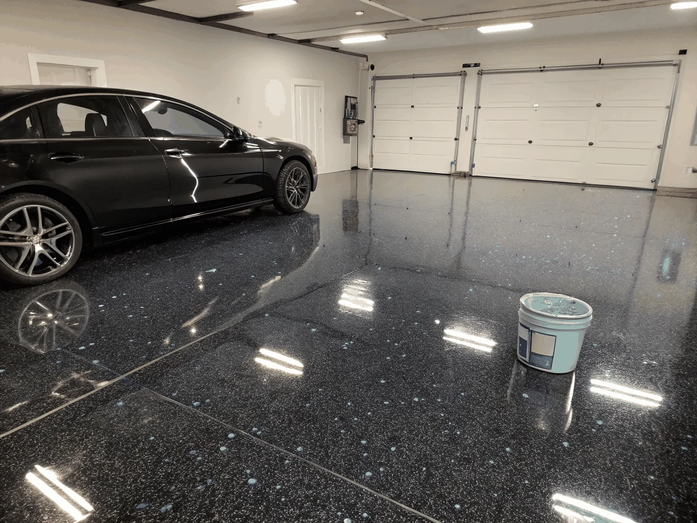 Residential garage and concrete floor coating