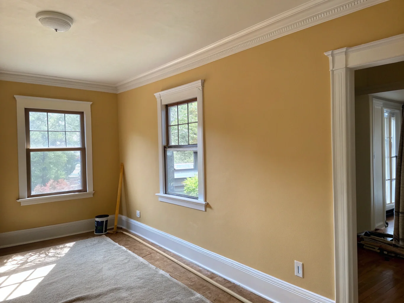 Finished residential interior painting
